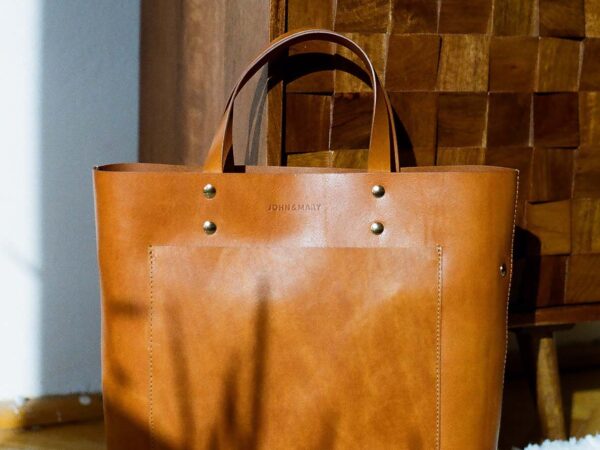 Leather bag ISLA cognac